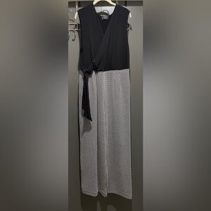 Lane Bryant Black and White Jumpsuit